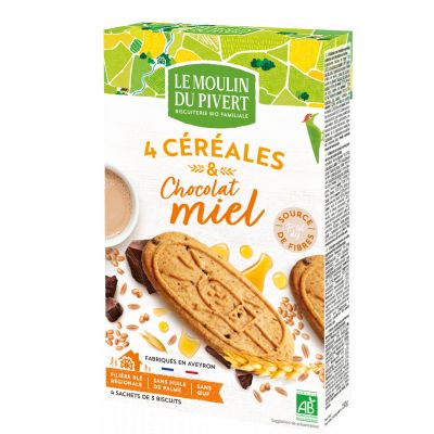 Biscuits Ptit Dej Miel Chocolat 190g