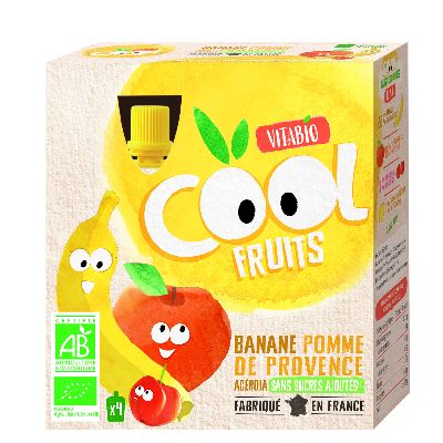 Cool Fruits Pom/Banane 4x90g