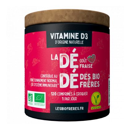 Dede Vitamine D3 Gout Fraise 120 Cp