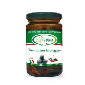 Olives Noires Entieres Saumure 180 G