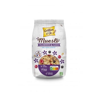 Muesli Floconneux Cranberries Cassis 500 G